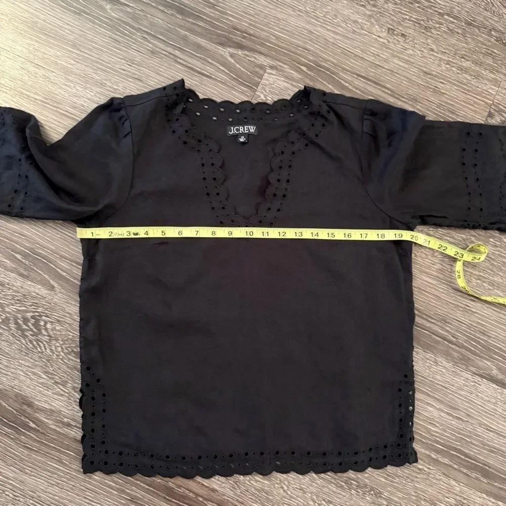 J. Crew Bungalow Embroidered Top